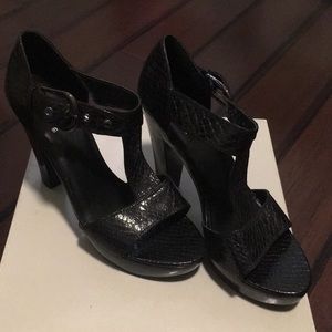 G by Guess t-strap heels